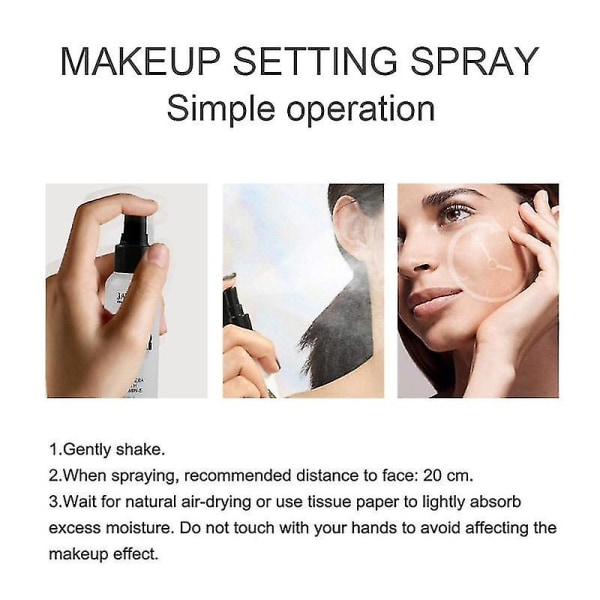 60ml Makeup Setting Spray Face Primer Foundation Base Fixer Hydrate Langtidsholdbar Make Up Fix Foundation Spray Tslm1