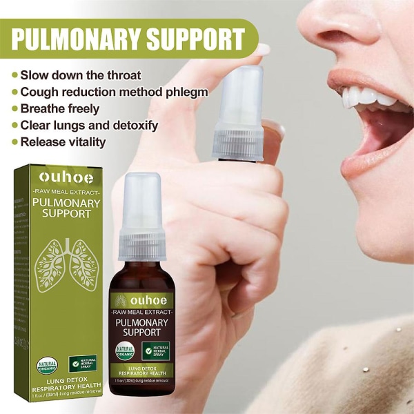 1-3 kpl Breathdetox Herbal Lung Cleansing Spray, Herbal Lung Cleanse Mist - Tehokas keuhkojen tuki Uusi