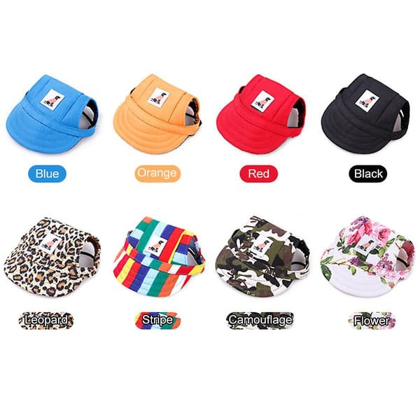 Hundehat Baseballhat Sommer Canvas Hat Til Små Hunde
