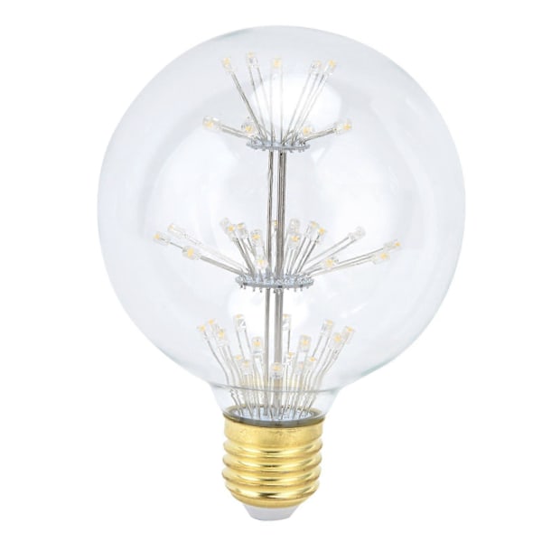 Antikt LED-ljus 3W G95 E27 Globe Rund Glödlampa för Festlig Dekoration 85265V Varmvitt Ljus