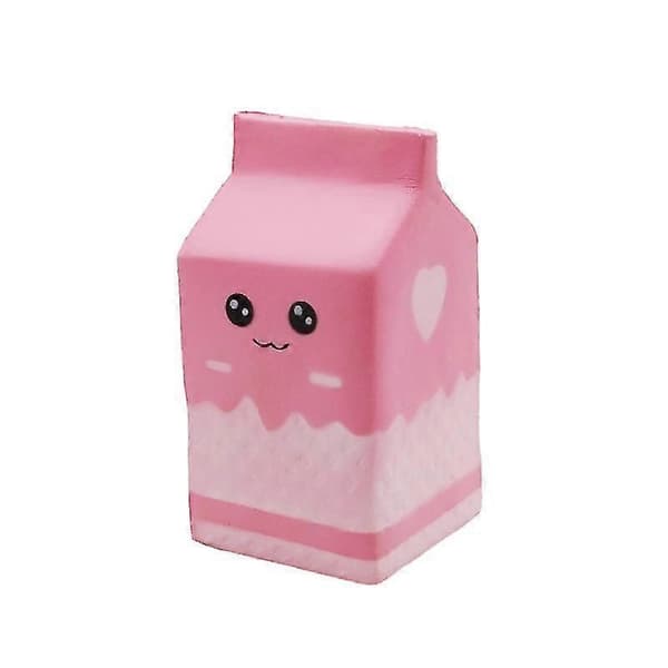 Blødt Squishies Yoghurt Mælk Voksen Dekompression Legetøj, Hvid, 12*6*6cm