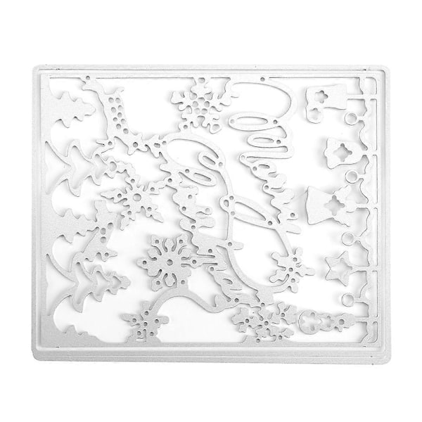 1 st. Nytt kolstål DIY Pappers-klippt Kort Skär Die Prägling Hantverk God Jul (003)
