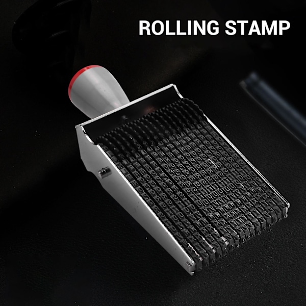 16-sifret Rulle Stempel Engelsk Alfabet Nummer Rulle Hjul Stempel Multifunksjon DIY