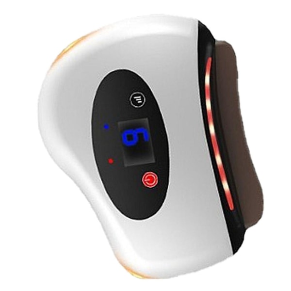 Elektrisk Gua Sha Massager 12 Vibration Varme Gear Konstant Temperatur Hudskrabende Massagemaskine