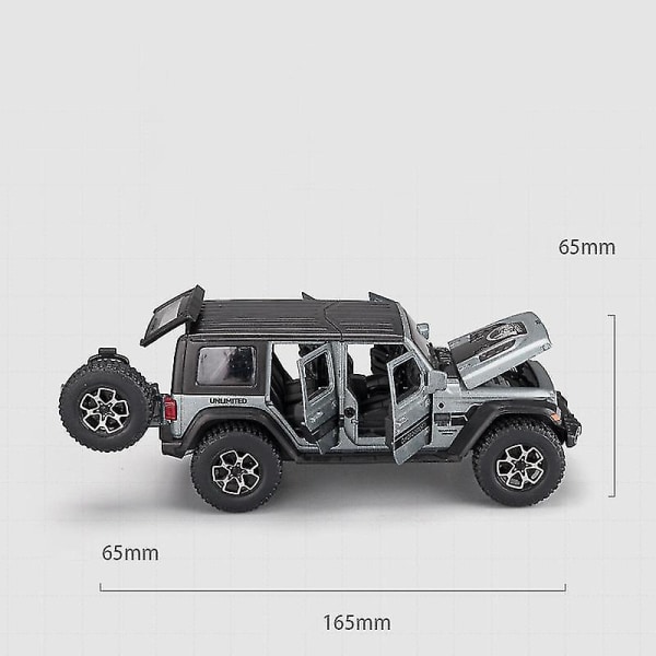 1:32 Jeeps Wrangler Sahara Off-road metalliseos malliautolelu painevalut metallivalut ja kevyet autolelut lapsille Ajoneuvoleluautot