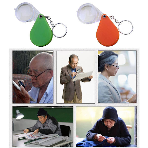 Folding Pocket Magnifying Glass Portable Compact For Travel 10x Magnification