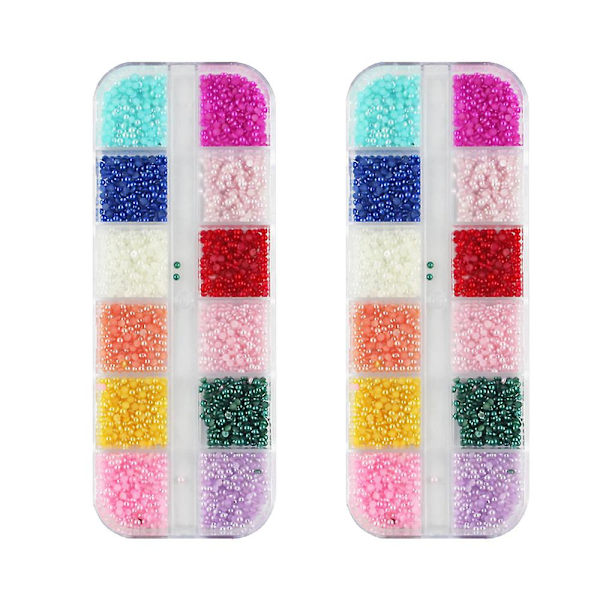 Dhrs Pärl Rhinestone Halvcirkel Platta Bak Sats Med Ask För Nagelkonst Skor Kläder DIY Skrapbok