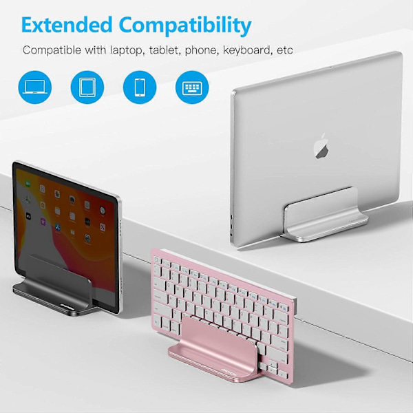 Laptopställ Aluminium laptopställ, justerbart, repskydd, portabel, lättviktsdesign