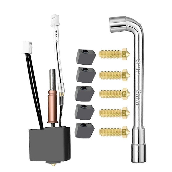 Samlet Trykk Hot End Kit Hodeekstruderer Erstatningssett for Anycbic Kobra3, Kobra3 Combo 3D-skrivere