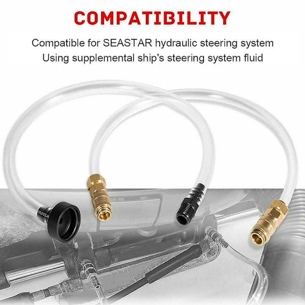 2-pack Fyllningssats för Seastar Hydraulstyrningssystem, Bryggrör