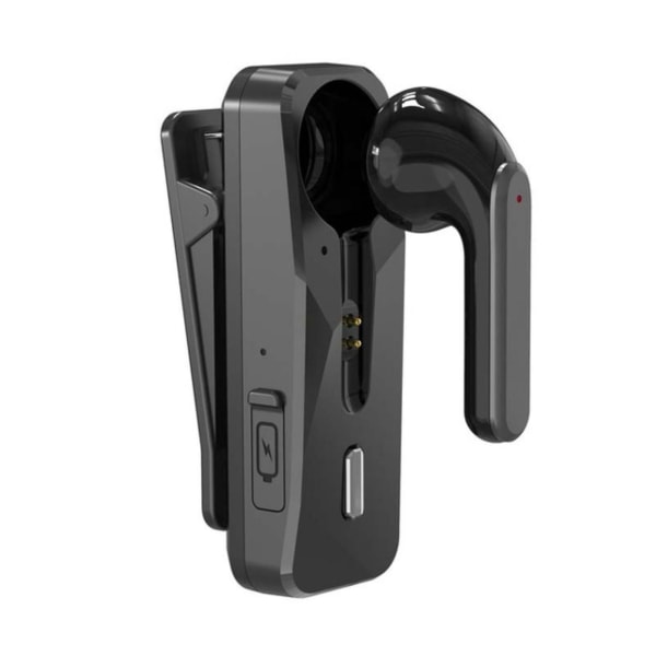 Trådløs øretelefon Business headset med mikrofon Sports ørekroge Håndfri hovedtelefon til mobiltelefon Bærbar Audio Video Metal