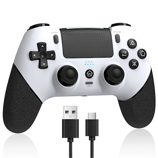 Trådløs controller til PS4 med 2 programmerbare knapper og forbedrede spilfunktioner