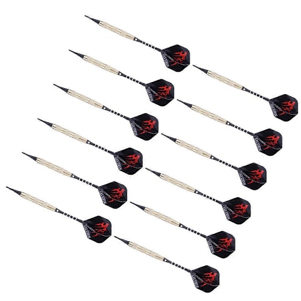 Dartpiler med plastspiss for elektronisk darttavle 12 stk Soft Darts piler sett, 18 gram Proff Softdarts dartpil, Dart, 15 Aluminium skaft
