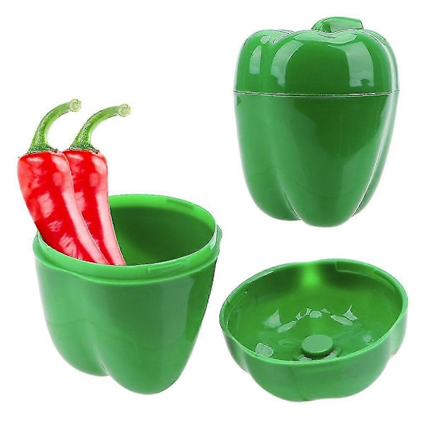 Grønnsaksbeholdere Crisper Boks Løk Hvitløk Tomater Sitron Grønn Pepper Oppbevaringsboks Korn Sorteringsbeholder Grønn