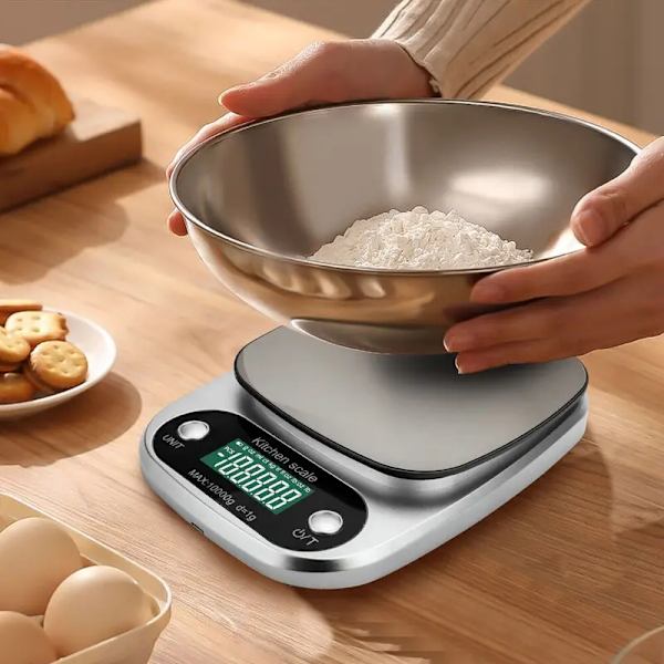 Digital köksvåg för matdiet, multifunktionsviktbalans 22 lbs/1g (0,04 oz) --