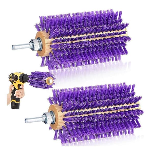 2 stk. husdyr mini drill skrubbebørste børste pleiesett egnet for storfe, kuer, hester, sauer