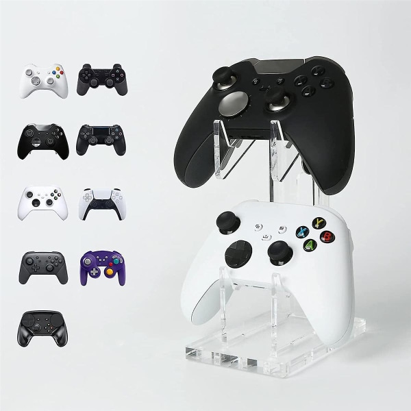 Dobbeltlags Spilcontroller Holder Akryl Gamepad Display Støtte Til Switch Pro/ / Joystick Stativ