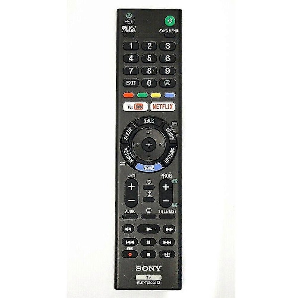 Rmt-tx300e For Sony Tv Remote Control Rmttx300e Youtube Netflix [jkw]