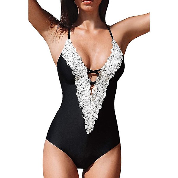 Dhrs Fashion Damkläder Vintage Spetsbikini Set Strandbadkläder Baddräkt