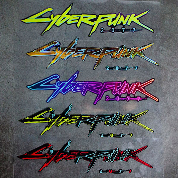 Cyberpunk 2077 Bilsticker Reflekterande Självhäftande Cool Billist Dekoration För Fönster Dörr Mengxi