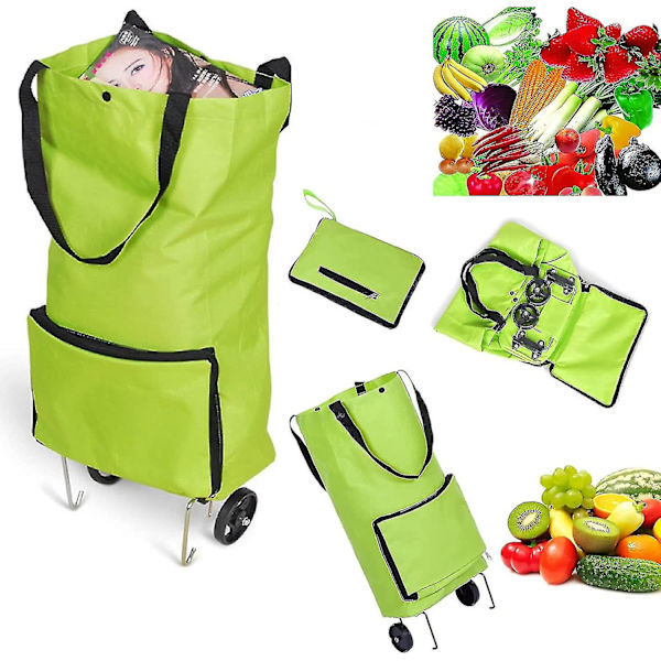 Let Folding Lightweight Shopping Trolley Foldable Luggage Bag Trav