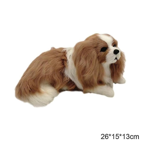 Realistisk Charlie Dog Lucky Simulering Hund Pudel Plyschleksaker Figurleksak Hund Plysch Gosedjursleksak