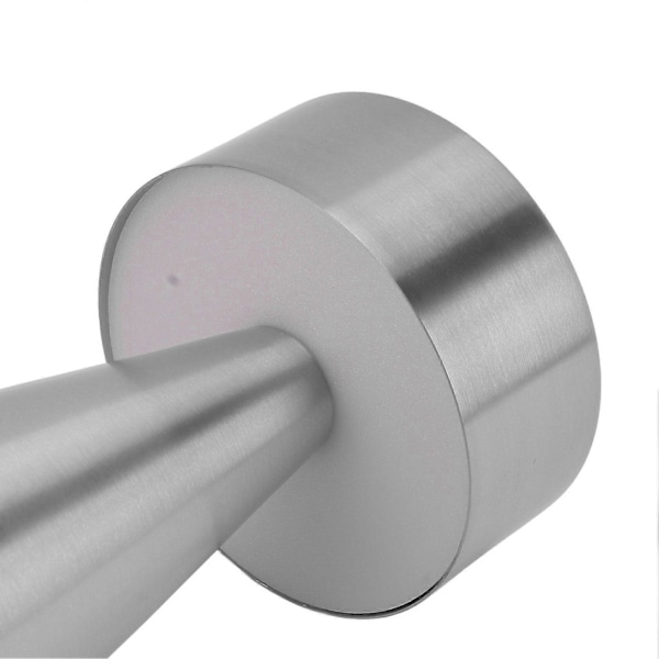 LED Bärbar Metallbordlampa med Touchsensor 3 Färger Steglös Dimning Sängbordsslampa Laddningsbar Nattlampa Silver