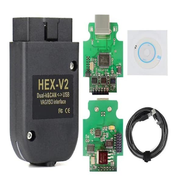 HEX V2 VCDS USB Diagnostikgränssnitt English + Swedish