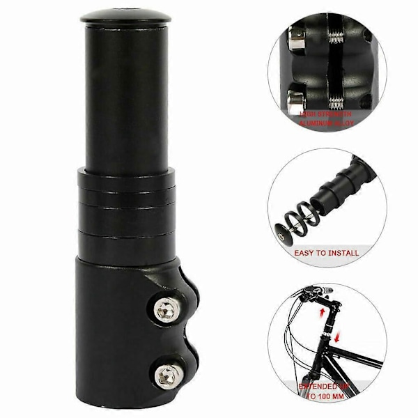PIAO Pyörän ohjaustangon korotusvarsi ohjausputken jatke 121 mm MTB