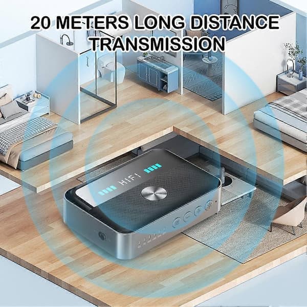 Uusi 6.0 Bluetooth-vastaanotin NFC Bluetooth-sovitin Koaksiaalinen Optinen Hifi Bluetooth-lähetin Universaali