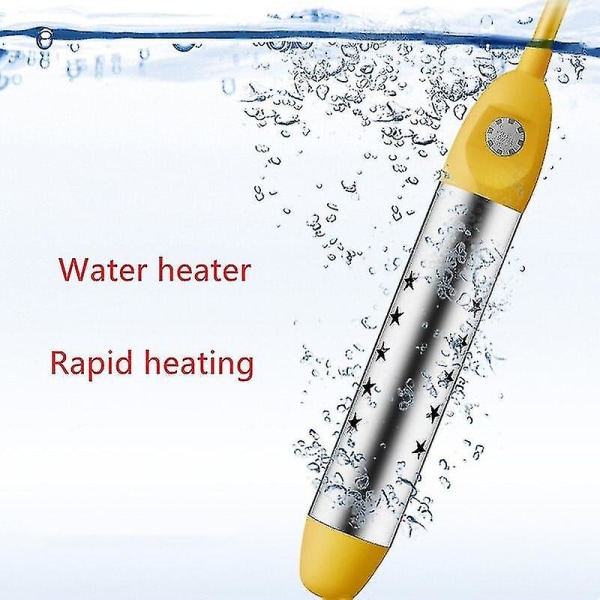 Calentador de agua eléctrico, calentador de agua, varilla de calentamiento portátil, hervir rápidamente agua, inmersión suspendida, piscina de baño