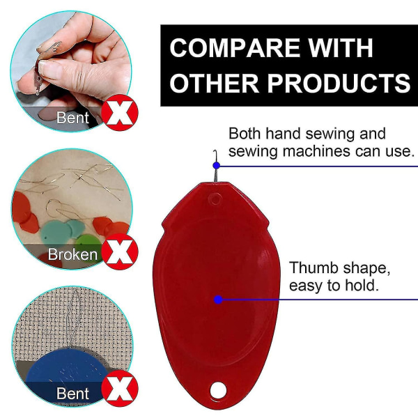 Nålträdare 10 st Nålträdsverktyg för handsömnad och symaskin för sömnad nålträdare