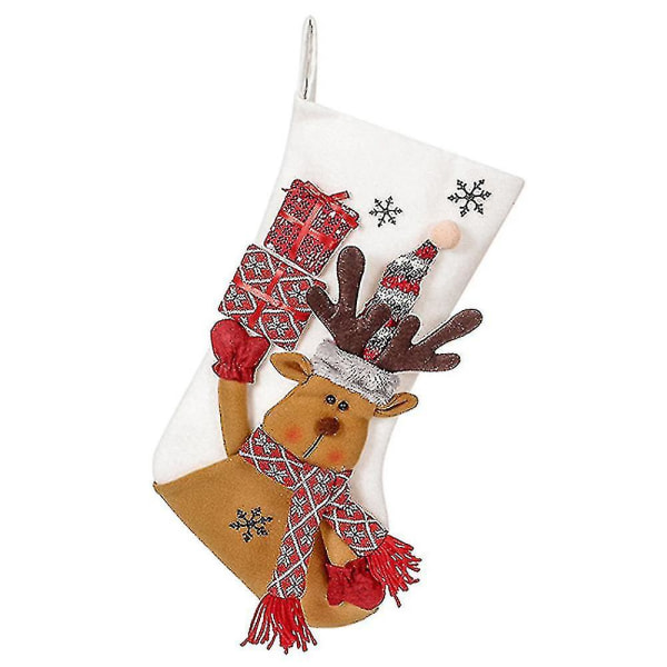 Julestrømpe for jenter Gutter Xmas Tree Mantel Party Decorstyle 3 Bd-YUHAO
