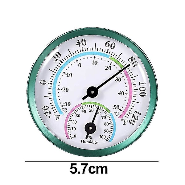 Indendørs og udendørs termometer 2 i 1 temperaturfugtighedsmåler analog hygrometer til indendørs og udendørs.