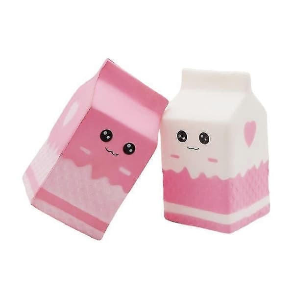 Blødt Squishies Yoghurt Mælk Voksen Dekompression Legetøj, Hvid, 12*6*6cm