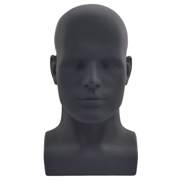Mannequin Head Professionell provdocka Huvud för visning peruker Hattar Hörlurar Display Stativ ( Svart