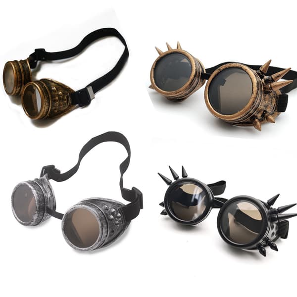 Halloween-juhlien cospiay-asusteet steampunk-lasit retro-lasit E