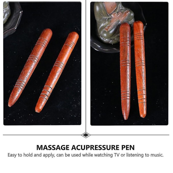 2 stk manuel akupressurpen triggerpunkt massage trykpunkt massageværktøj