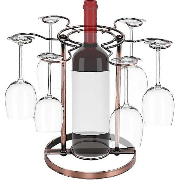 Vinglassholder, Bordplate, Stående Rødvinsglass, Vinstativ, Metall, Avtakbar Glassholder, Stålglass, Beger, For Kjøkken, Bar, Restaurant