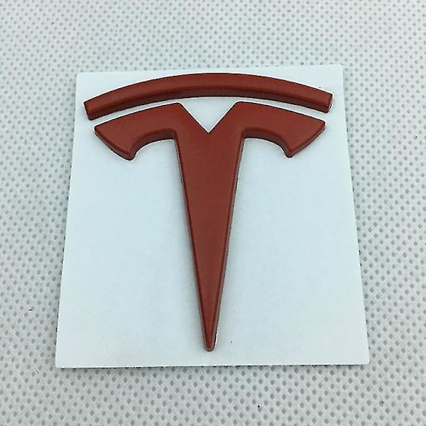 3D-bilmärken Emblem Sido Fender Dekaler Metall För Tesla Dekaler Modell S Modell Y X 3 P100d P85d 200 Logotyp