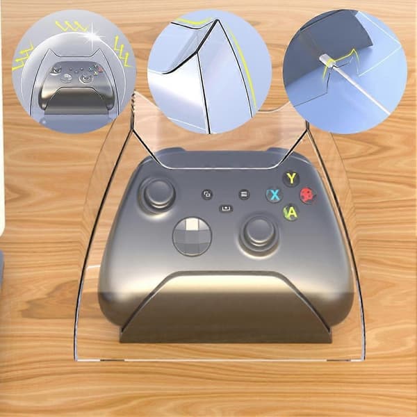 Spillhåndtakstativ Kontrollerbrakettstøtte for Switch Pro/PS5/Xbox Series Black