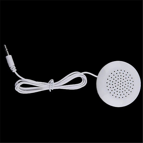Mini Valkoinen 3,5 mm Tyynykaiutin CD-soittimelle, Radiolle ja MP3-soittimelle