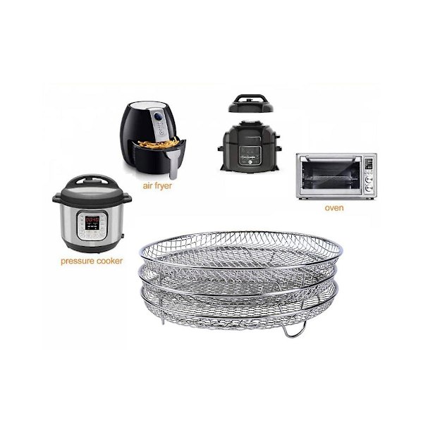 2 stk. Tilbehør til Ninja Foodi Dehydrator Stativ Dampstativ Grillrist