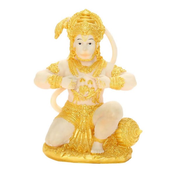 Kultainen Hanuman-patsas Lord Veistos Intia Figurine Collection Idol Murti Pooja Veistos Sisustus O