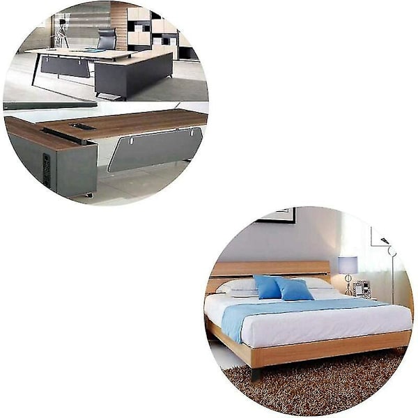 4 stk svarte justerbare møbelføtter, aluminiumslegering møbelbein, trekantede justerbare bein kjøkken, for skap, sofa, salongbord, TV-skap