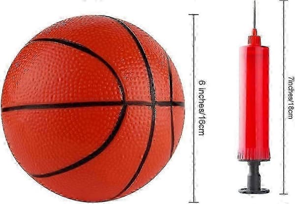 5 kpl Mini Koripallo Ilmatäyttö Mini Pallolelut Pumpulla ja Neuloilla Lapsille