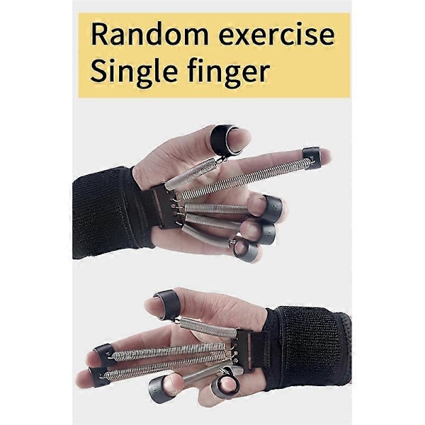 Gripster, Gripstyrketræner, Fingerstyrker i rustfrit stål, Justerbar fingerfleksion og -ekstensionstræning 18LB
