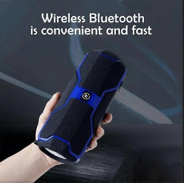 Bærbar Bluetooth-højttaler med kraftfuld bas og TWS stemmeprompt