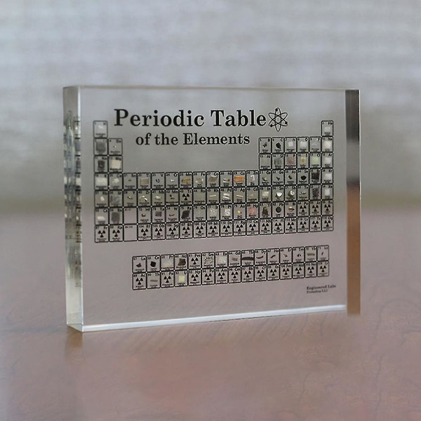 Akryl Periodisk System Med Ægte Bogstav Dekoration Børn Undervisning Skole Display Kemisk Hjem Dekoration