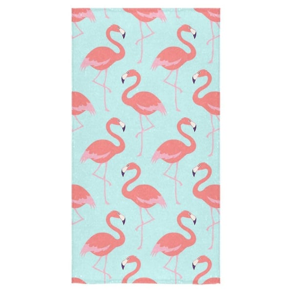 Flamingo Bird Badehåndklæde Håndklæde Brusehåndklæde Vaskeklud 75x140 Cm